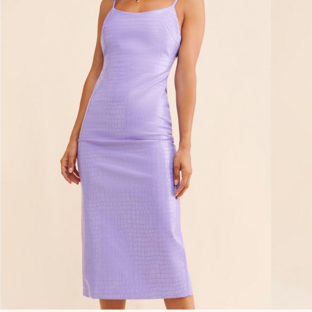 Bardot Helena Croc Midi Dress